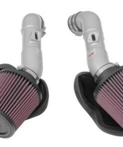 K&N 14-15 Infiniti Q50 3.7L V6 Dual Silver Typhoon Short Ram Intakes