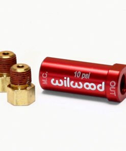 Wilwood Residual Pressure Valve - New Style w/ Fittings - 10# / Red