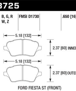 Hawk 14-16 Ford Fiesta ST HP+ Street Front Brake Pads