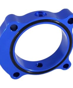 Torque Solution Throttle Body Spacer 2013+ Hyundai Genesis Coupe 2.0T  - Blue