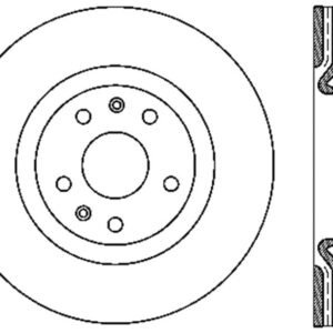 StopTech 10 Hyundai Genesis Coupe w/ Factory Brembo Slotted & Drilled Left Front Rotor