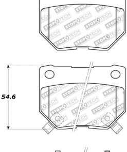 StopTech Street Touring 06-07 Subaru Impreza WRX (Exc STi) Rear Brake Pads
