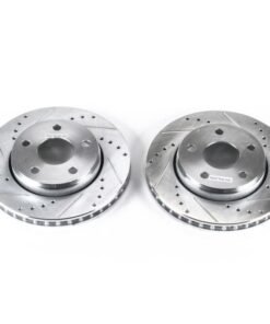 Power Stop 07-17 Jeep Wrangler Front Evolution Drilled & Slotted Rotors - Pair