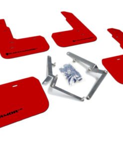 Rally Armor 17-18 Honda Civic Type R (Type R Only) UR Red Mud Flap w/ Black Logo
