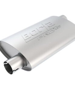 Borla Universal Pro-XS Oval 2.25in Inlet / Outlet Offset Notched Muffler