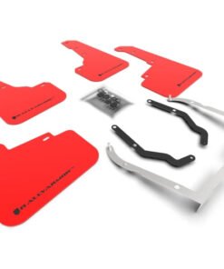 Rally Armor 18-21 Subaru XV Crosstrek Lift/AT UR Red Mud Flap w/ Black Logo