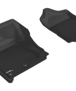 3D MAXpider 2016-2019 Nissan Titan Crew Cab Kagu 1st Row Floormat - Black