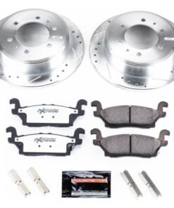 Power Stop 06-10 Hummer H3 Rear Z36 Truck & Tow Brake Kit