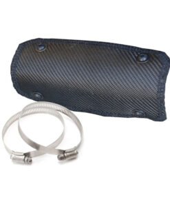 DEI Pipe Shield w/ Stainless Steel Clamps - 4in w x 8in - Onyx