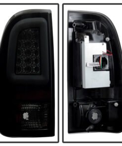 Spyder 08-16 Ford Super Duty F-250 V3 Light Bar LED Tail Lights - Blk Smoke ALT-YD-FS07V3-LBLED-BSM