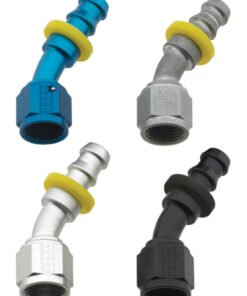 Fragola -8AN Push-Lite End 30 Degree - Black