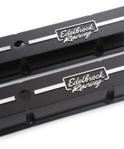 Edelbrock Valve Cover Racing Series Chevrolet 1959-1986 262-400 CI V8 Low Black