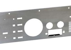 Kentrol 77-86 Jeep CJ Dash Panel (with radio opening) Brushed Silver