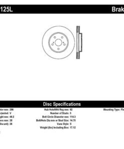 StopTech 02 Lexus ES 250/300/330/350 / 05-07 Toyota Avalon Slotted & Drilled Left Front Rotor