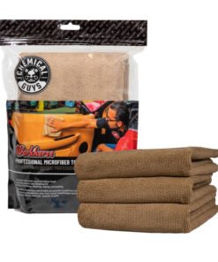 Chemical Guys Workhorse Professional Microfiber Towel - 16in x 16in - Tan - 3 Pack - Case of 16