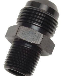 Russell Performance -10 AN to 1/2in NPT Straight Flare to Pipe (Black)