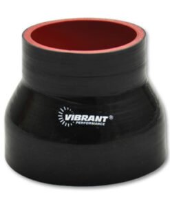 Vibrant 4 Ply Reducer Couper 1.5in ID x 1.375in ID x 3in Long - Black