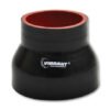 Vibrant 4 Ply Reducer Couper 3.5in ID x 3.75in ID x 3.0in Long - Black
