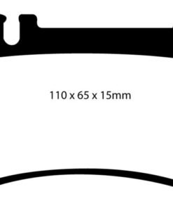 EBC 03-06 Mercedes-Benz CL55 AMG 5.4 Supercharged Yellowstuff Rear Brake Pads