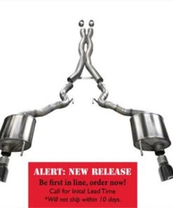 Corsa 15-16 Ford Mustang GT Convertible 5.0L V8 Black Xtreme Dual Rear Exit Exhaust
