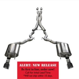 Corsa 15-16 Ford Mustang GT Convertible 5.0L V8 Black Sport Cat-Back Dual Rear Exit