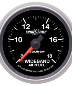 Autometer Sport-Comp II 52mm 8:1-18:1 AFR Wideband Air/Fuel Ratio Analog Gauge