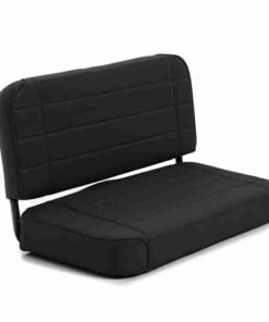 Smittybilt Standard Rear Seat for 1981-1995 Jeep CJ5/ CJ7/ CJ8 Scrambler/ Wrangler YJ - Black Denim