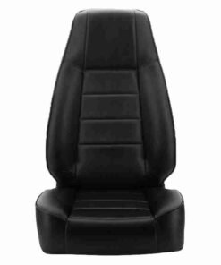 Smittybilt Factory Replacement Seat for 1976-2002 Jeep CJ5/ CJ7/ CJ8 Scrambler/ Wrangler TJ/ YJ - Black Vinyl