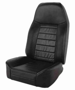 Smittybilt Standard Front Bucket Seat for 1976-2006 Jeep CJ5/ CJ7/ CJ8 Scrambler/ Wrangler TJ/ YJ - Black Denim