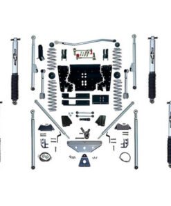 Rubicon Express 4.5" Extreme-Duty Tri-Link Long Arm Suspension Lift Kit with MonoTube Shocks for 2003-2006 Jeep Wrangler TJ