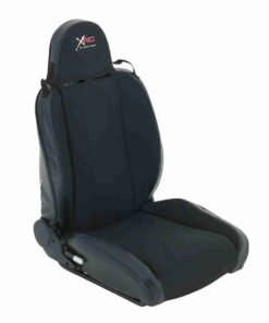 Smittybilt XRC Suspension Right Side Seat for 1976-2006 Jeep CJ7/ CJ8 Scrambler/ Wrangler TJ/ YJ - Black on Black