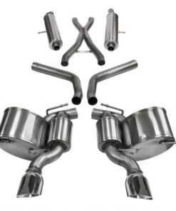 Corsa 12-14 Jeep Grand Cherokee 6.4L V8 Polished Sport Cat-Back Exhaust