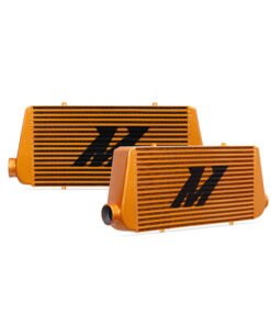 Mishimoto Universal Gold R Line Intercooler Overall Size: 31x12x4 Core Size: 24x12x4 Inlet / Outlet