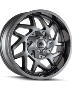 Mayhem 8106 Hatchet 20x10 / 6x135 BP / -19mm Offset / 106mm Hub Gloss Gunmetal w/ Black Wheel