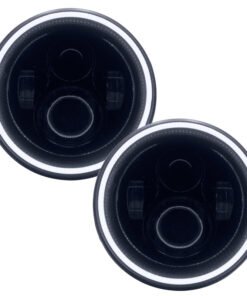 Oracle 7in High Powered LED Headlights - Black Bezel - White