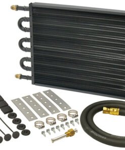 Derale 13304 8 Pass 18" Series 7000 Copper/Aluminum Transmission Cooler Kit -6AN
