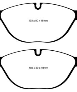 EBC 12-13 BMW 528 2.0 Turbo (F10) Performance Redstuff Front Brake Pads