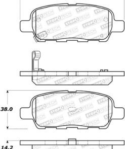 StopTech 12-17 Nissan Maxima Street Performance Rear Brake Pads