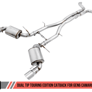 AWE Tuning 16-18 Chevy Camaro SS Resonated Cat-Back Exhaust - Touring Edition (Chrome Silver Tips)