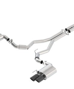 Borla 2018 Ford Mustang GT (A/T / M/T) 3in S-Type Catback Exhaust w/o Valves w/ Black Chrome Tips