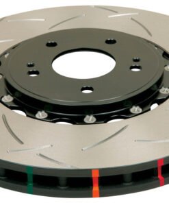 DBA 02-10 WRX / 13+ FR-S / 13+ BRZ Premium  Front Slotted 5000 Series 2 Piece Rotor w/ Black Hat