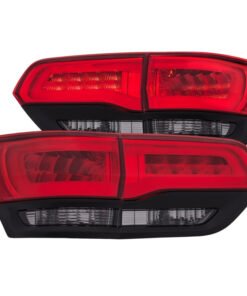ANZO 2014-2016 Jeep Grand Cherokee LED Taillights Red/Smoke