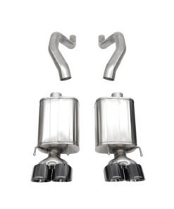Corsa 06-13 Chevy Corvette C6 Z06 7.0L / 09-13 ZR1 6.2L Black PVD AxleBack Exhaust w/4.5in Twin Tips