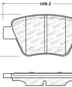 StopTech 10-12 Audi A3 Street Select Rear Brake Pads