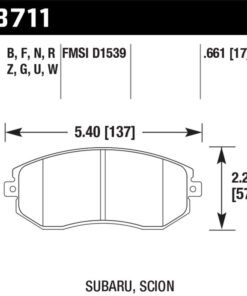 Hawk 13-14 Scion FR-S / 13-14 Subaru BRZ Base 2dr Coupe HPS 5.0 Front Brake Pads