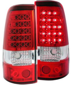 ANZO 2003-2006 Chevrolet Silverado 1500 LED Taillights Red/Clear
