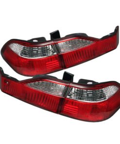 Spyder Honda Accord 98-00 4Dr Euro Style Tail Lights Red Clear ALT-YD-HA98-RC