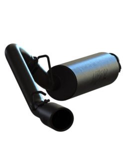 MBRP 97-99 Jeep Wrangler (TJ) Inline-4 2.5L, Inline-6 4.0L 2 1/2in Cat Back Single Side Black Coated