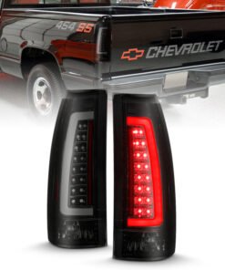 ANZO 1999-2000 Cadillac Escalade LED Taillights Black Housing Smoke Lens Pair