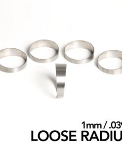 Ticon Industries 1.50in 45 Degree 2.2D/3.3in CLR Loose Radius 1mm Wall Titanium Pie Cuts - 5pk